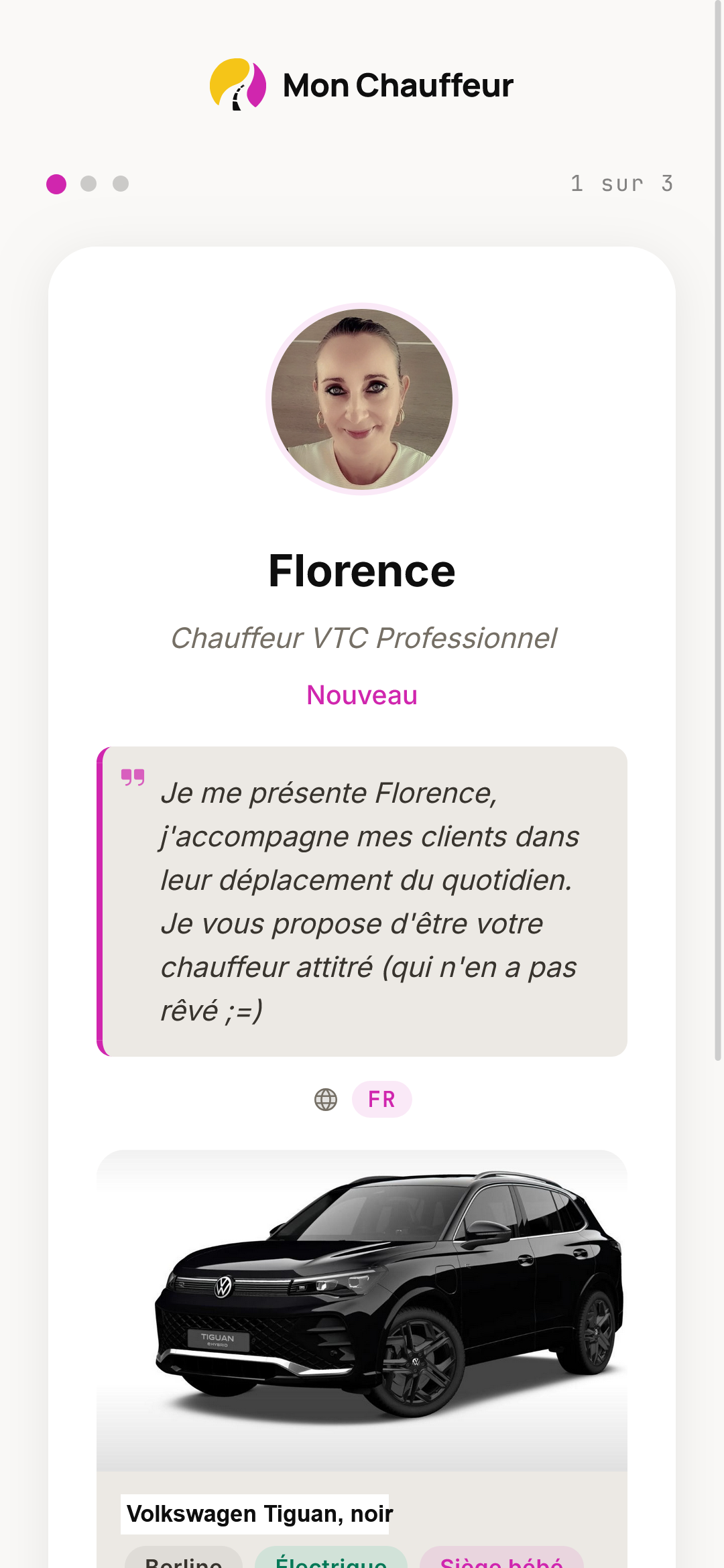 Fiche chauffeur